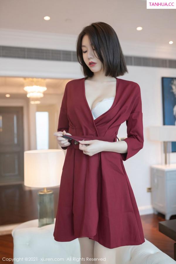 安然Maleah  红衣女神安然Maleah 人妻气息浑然天成第35张图片